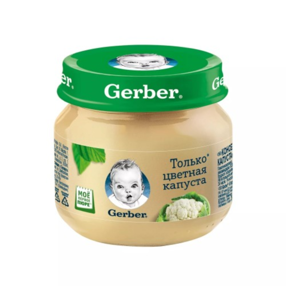Детcкое пюре Gerber Цветная капуста 80 гр