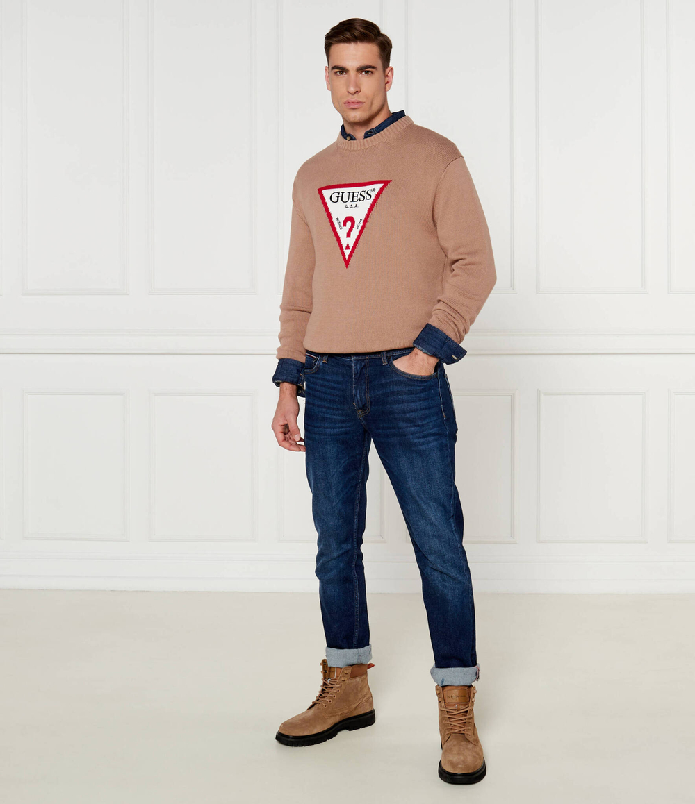 Свитер Guess Jeans - коричневый(M4BR32 Z3HM1)