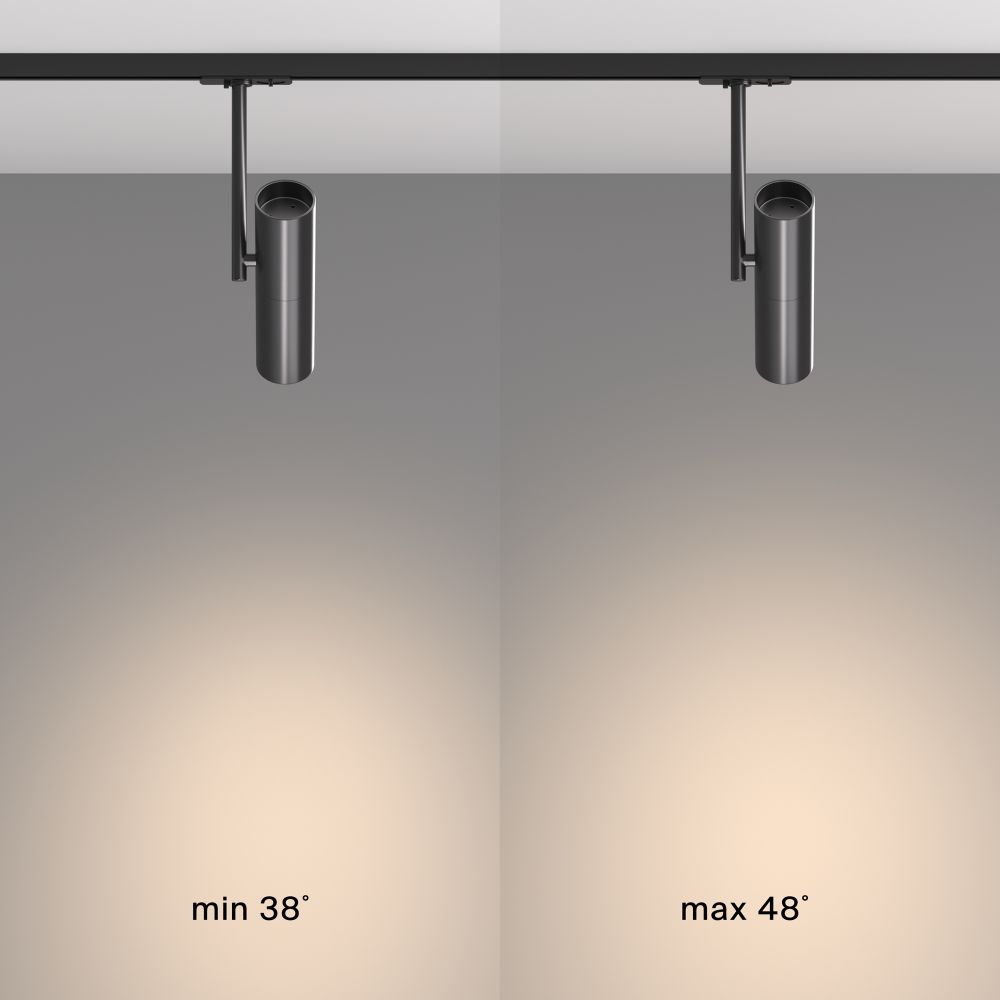 Трековый светильник для однофазного шинопровода Maytoni Unity Elti TR005-1-GU10-B