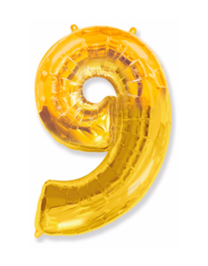 Цифра "9" Золото