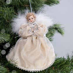 Елочное украшение Ангел Мерри Золото