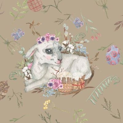 Акварельный ягненок от ALI.ART.S