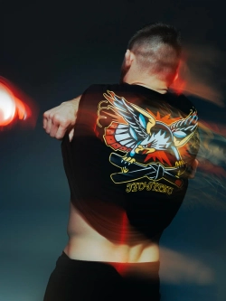 Футболка MANTO x Panku EAGLE чёрная