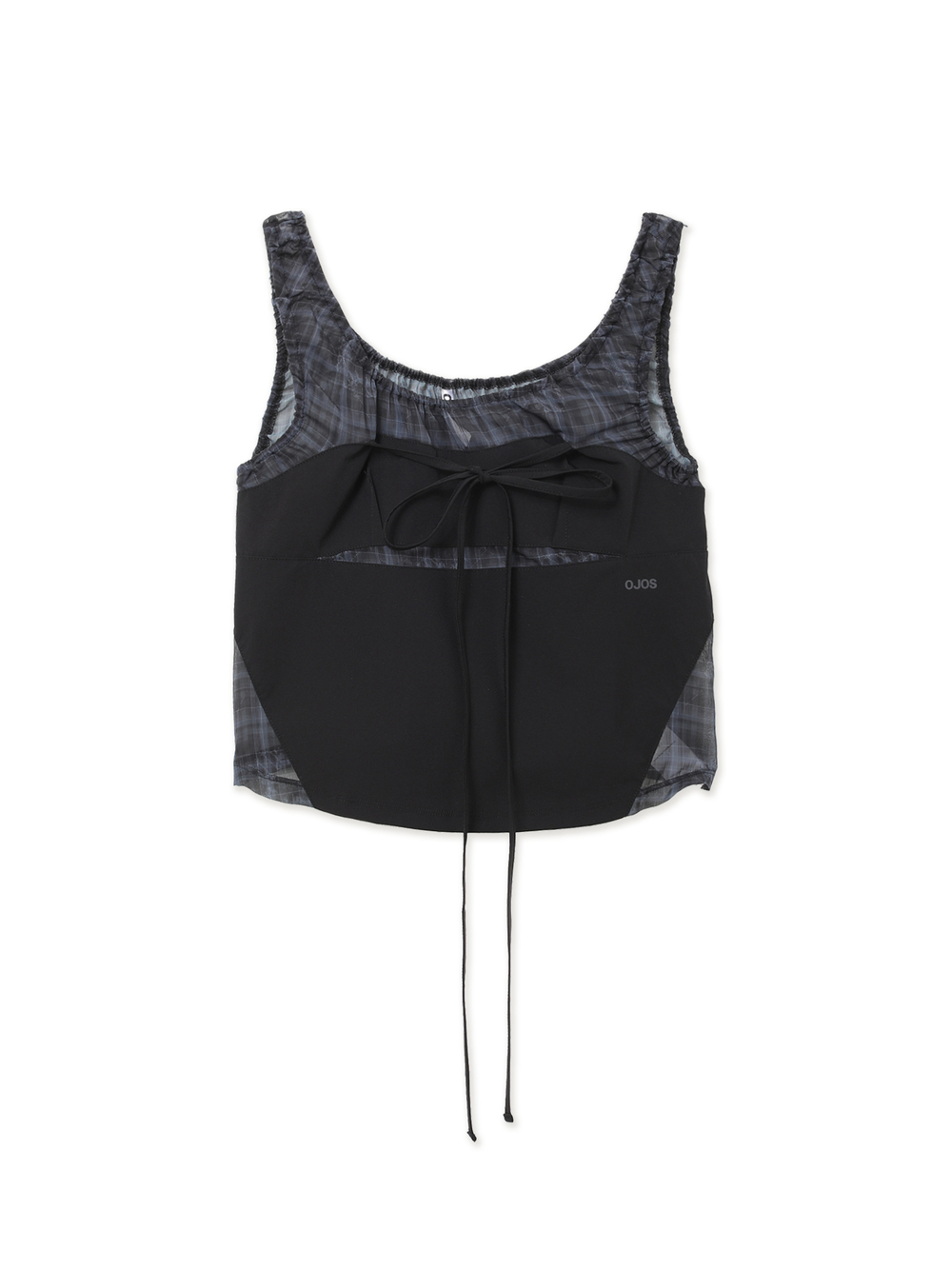 Топ Halter Strap Plaid Sleeveless