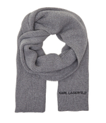 Шаль k/essential logo Karl Lagerfeld - серый(236W3305)