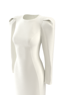 «Lily Grace» платье миди с акцентными плечами