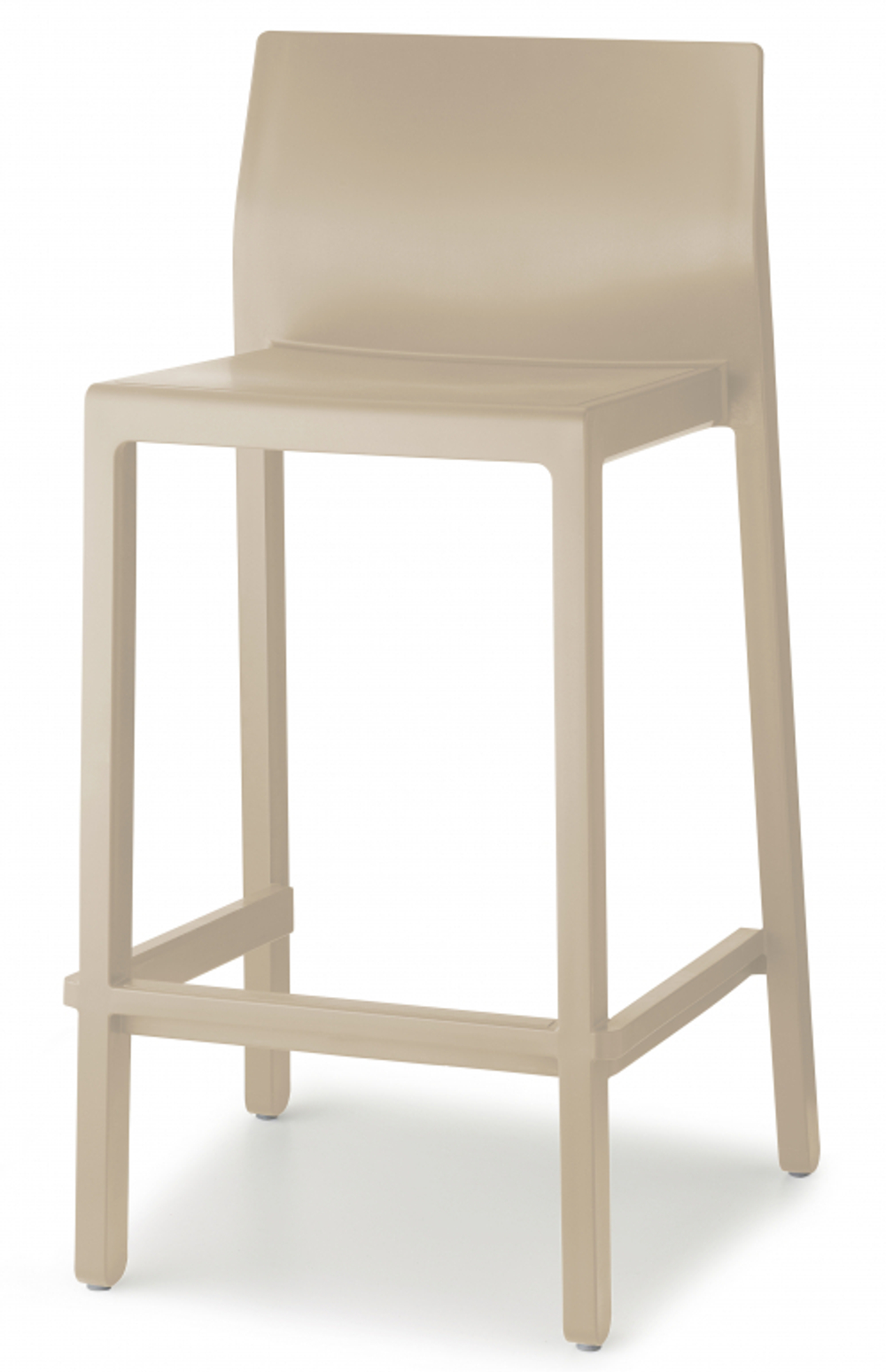 Стул полубарный пластиковый Scab Design Kate, тортора
