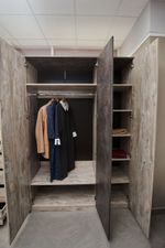 Коллекция Клео Шкаф 3х ст. Дуб Юкон/Ателье темное (Набор)