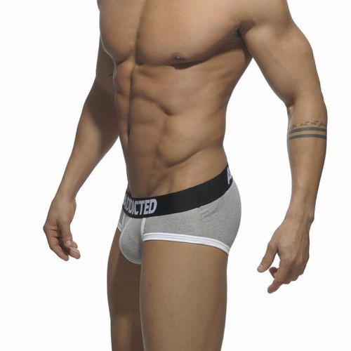 Мужские трусы брифы серые с черной резинкой ADDICTED Basic Brief Grey