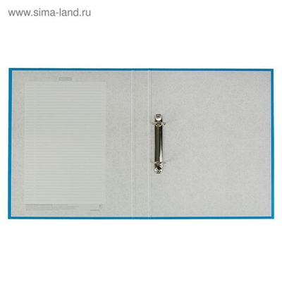 Папка на 2 кольцах А4, ErichKrause Neon, 35 мм, 1750 мкм, голубая