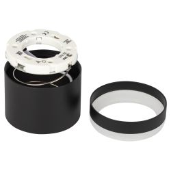 OL9 GX53 BK/WH Подсветка ЭРА Накладной под лампу Gx53, алюминий, цвет черный+белый