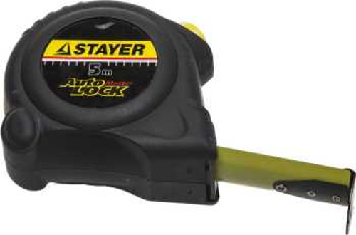 Рулетка с автостопом 5м / 25мм STAYER АutoLock, 2-34126-05-25_z02