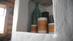 Малая фарфоровая пиала или миска для завтрака с берестой. Коллекция Лермонтовская или Тарханская.