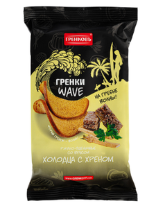 ГРЕНКИ WAVE РЖАНО-ПШЕНИЧНЫЕ ХОЛОДЦА С ХРЕНОМ 75ГР