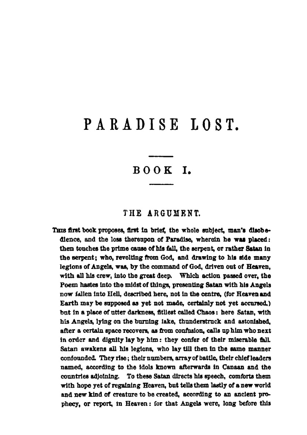 Milton's Paradise Lost and Paradise Regained | Milton John