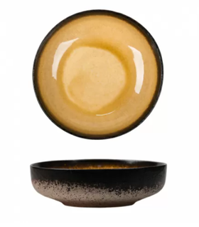 Салатник d=24,5*h 6,3 см,каменная керамика,серия "2022 Spider Silk-Yellow" P.L.