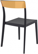 Стул пластиковый Siesta Contract Flash, черный, янтарный