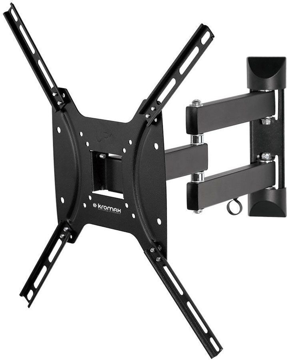 Кронштейн для телевизора Kromax OPTIMA-404 черный 15"-55" макс.35кг настенный поворотно-выдвижной и наклонный