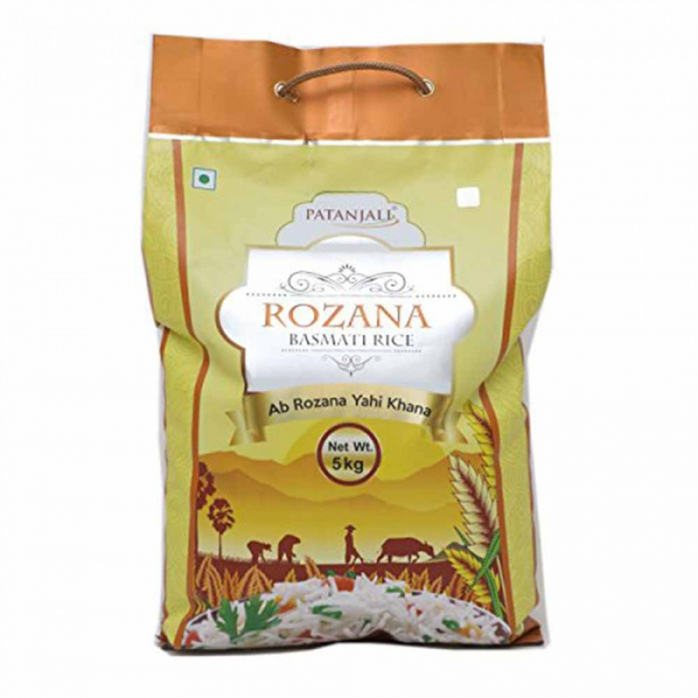 PATANJALI Rozana Basmati Rice Рис Басмати экстра-длинный 5кг