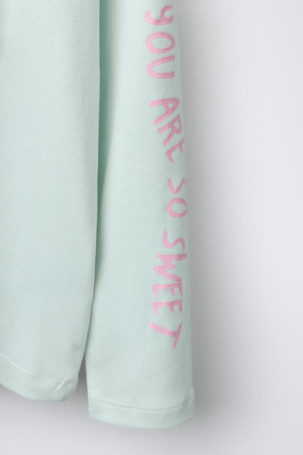 ZARA ПИЖАМА С ПРИНТОМ «ТОРТ С МЕХОМ», ЦВЕТ МОРСКОЙ ВОЛНЫ