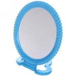 Зеркало настольное в пластиковой оправе «Бусинки» круг, подвесное, цвет микс, d-12см (Стикер на минивложение)