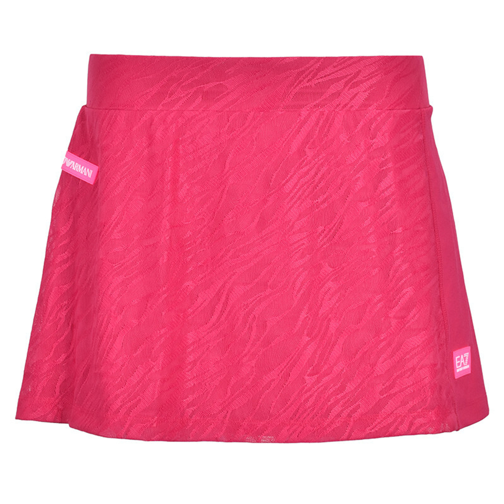 Теннисная юбка EA7 Woman Jersey Miniskirt - Розовый