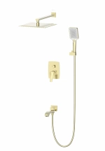 Душевая система встраиваемая WONZON & WOGHAND FLEX WW-88939072-BG брашированное золото