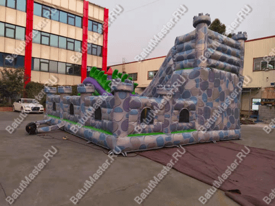 Коммерческий надувной батут "Средневековые приключения" 8,5*7*5м