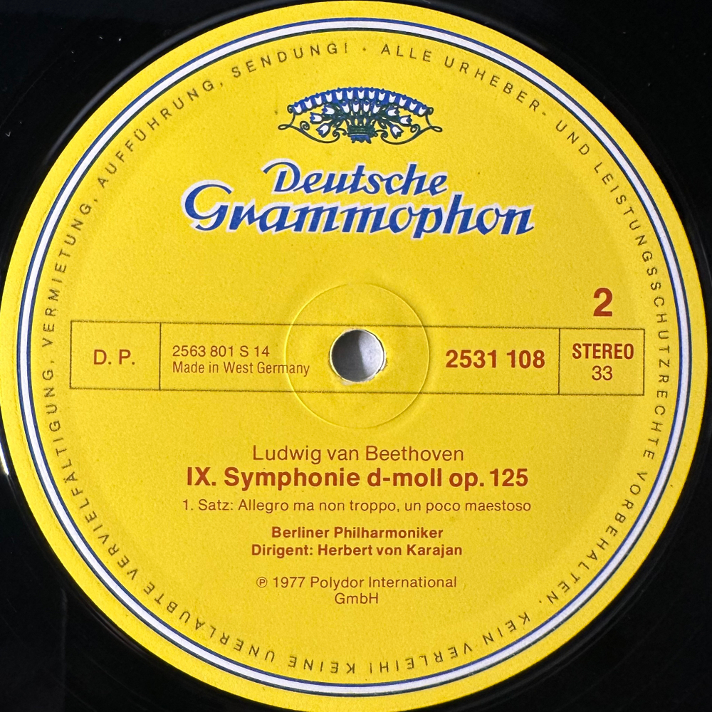 Бетховен - Симфония № 9 / Симфония № 8 2LP (Германия 1977г.)
