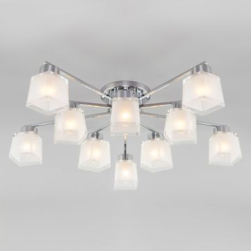 Люстра потолочная 30162 хром Delfi Eurosvet