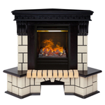 Каминокомплект Real Flame Stone Corner STD AO с очагом 3D Olympic (угловой)