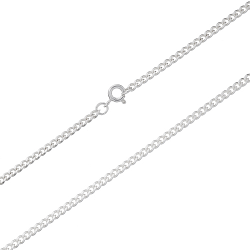 Цепь из серебра/Панцирь/С алмазой огранкой