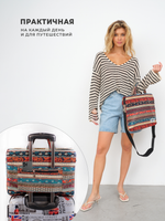 Сумка для ноутбука 15,6" и 17" с ремнем на плечо и 3 отделениями (Бохо)