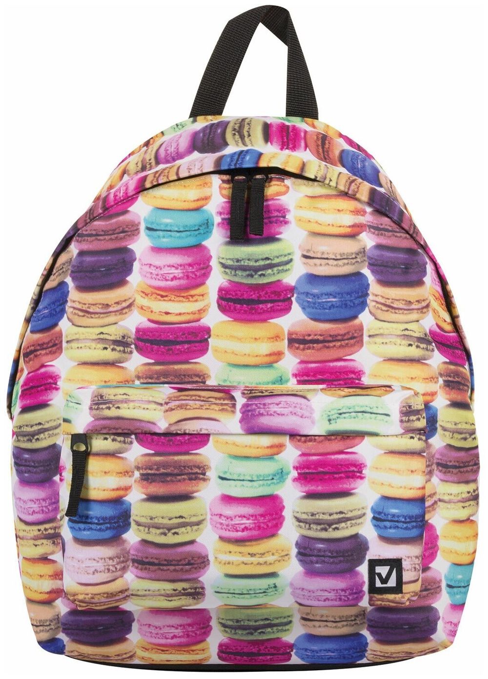 Рюкзак BRAUBERG, универсальный, сити-формат, разноцветный, Сладости, 20 литров, 41х32х14 см, 225370