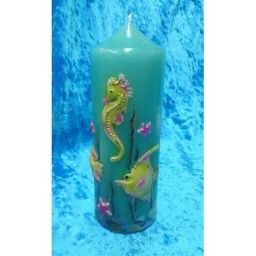 Свеча "Аквариум", 15,5*6