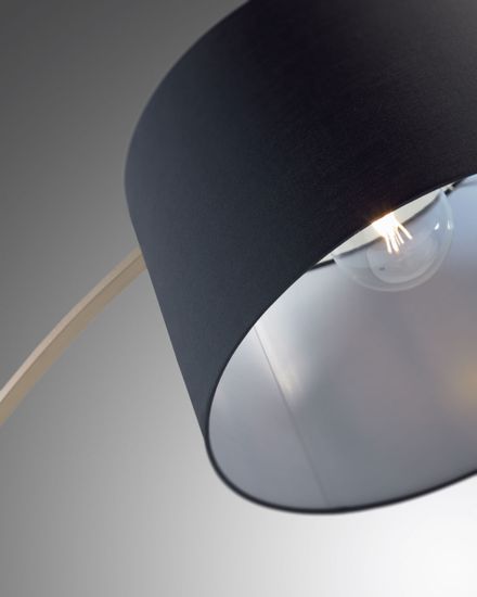 Торшер Juhe из металла золотого цвета и черного мрамора