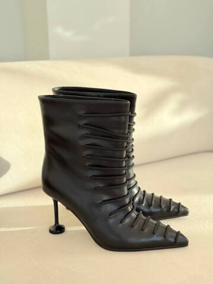 Ботильоны из натуральной кожи