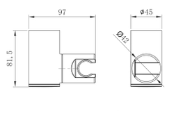 Крепление настенное Lemark LM8081C поворотное для лейки