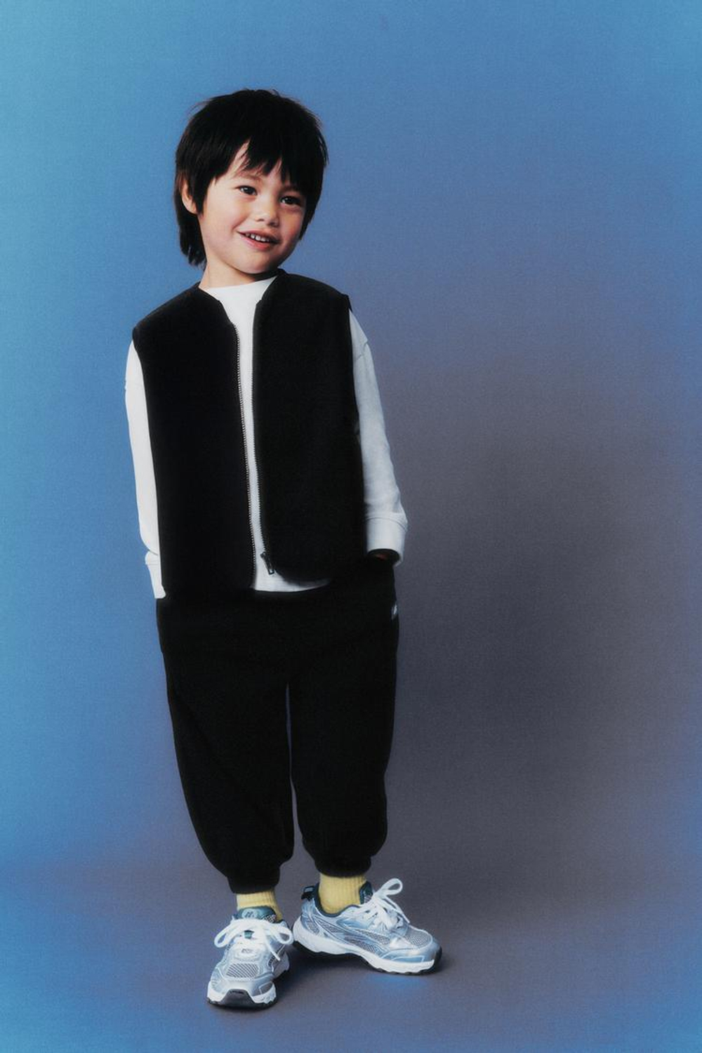 ZARA ФЛИСОВЫЙ ЖИЛЕТ POLARTEC ®, ЧЕРНЫЙ