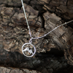 Подвеска ГОРЫ с цепочкой, серебро