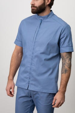 Туника с кокетками-карманами