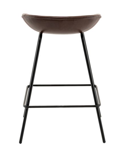 Стул полубарный Фуриоса экокожа коричневый
