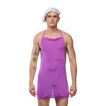 Мужской костюм "Повар" фиолетовый 3 в 1: стринги, фартук, колпак LaBlinque LB15740