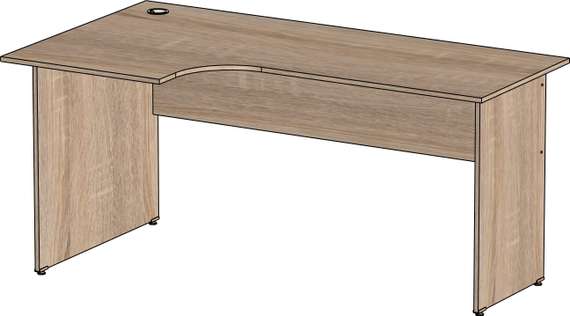 Стол эргономичный Стандарт Про дуб сонома
