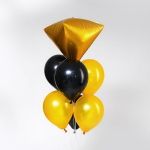 Шар (27"/69 см) Алмаз, Золото 1 шт.