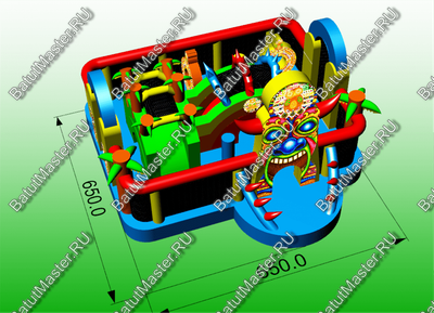 Коммерческий надувной батут "Племя Майя"