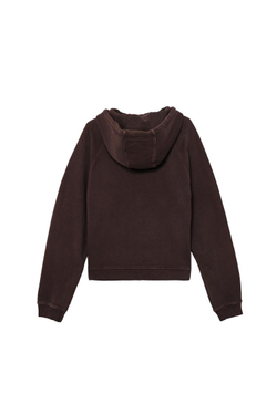ZARA X BENITO ANTONIO ТОЛСТОВКА С КАПЮШОНОМ УКОРОЧЕННОГО КРОЯ, КОРИЧНЕВЫЙ