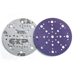 Круг абразивный, Purple Ceramic Film Р80, 48 отв, 150мм, (25 шт) Exp