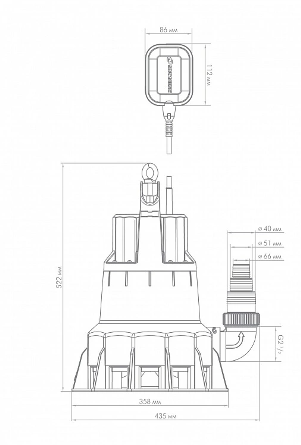 Дренажный насос Джилекс «ДРЕНАЖНИК» 650/17