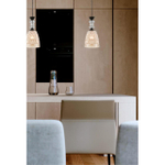 8057/1A SUSPENTIONI LN25 311 черный/смоки металл/стекло Подвесной светильник E27 1*60W 220V ELENIKA